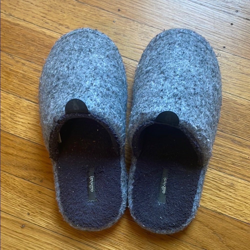 Allbirds Gray Wool Slippers